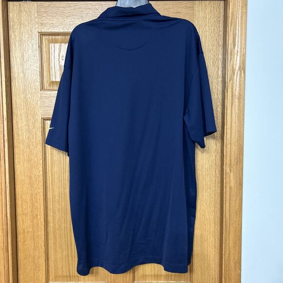 NIKE GOLF Mens Short Sleeve Polo Shirt - Dri Fit UV. Size XXL. Dark Blue - Picture 2 of 4